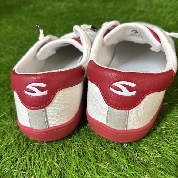 Hobibear Men's White and Red Athletic Sneakers - Picture 4 of 6